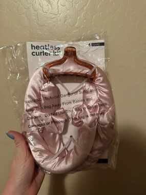 Heatless Curler Kit - Satin Pink Hair Rollers